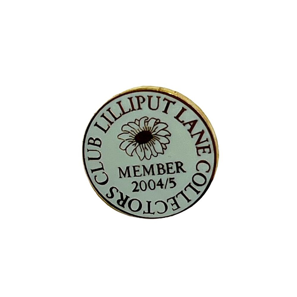 Lilliput Lane‎ Pin Collectors Club Membership Lapel Brooch 2004 2005